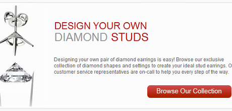 design your own diamond studs