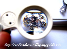 diamond appraiser examination of an oval cut