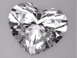 非常好的对称心切钻石
