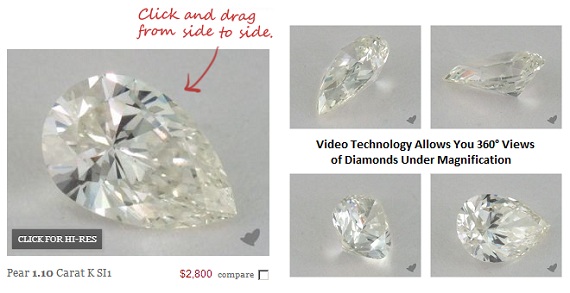 用高分辨率视频检查钻石