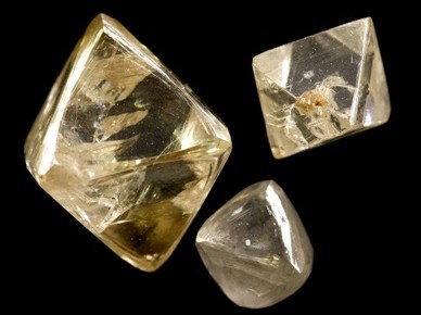 octahedral rough diamonds