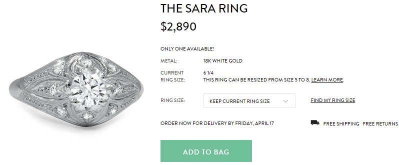 萨拉戒指装饰艺术