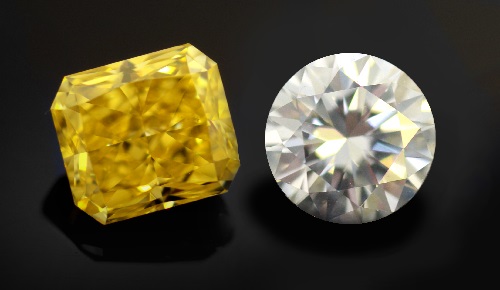 无色vs黄色钻石