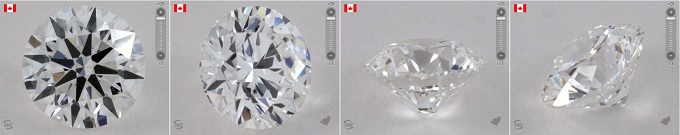 加拿大标志着松散的钻石倍率
